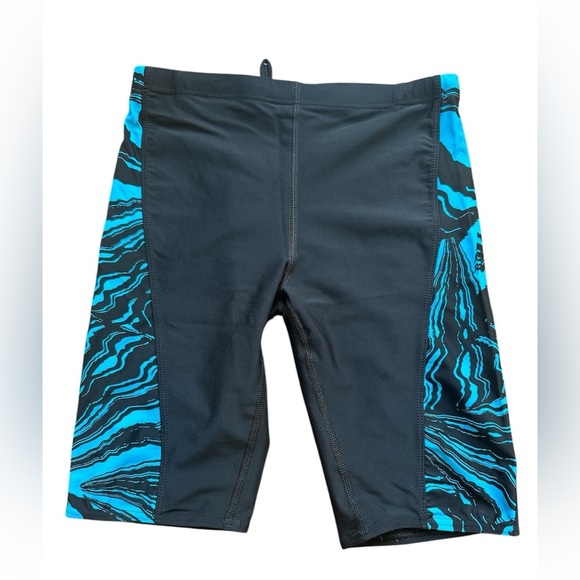NWT Kids Swim Shorts - Black and Blue - Picture 1 of 4